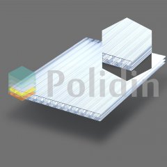 Сотовый поликарбонат Полидин 16 мм  прозрачный Platino 2,10*12,0
