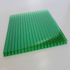Сотовый поликарбонат BEROLUX 2,10*12,00 10 мм зеленый