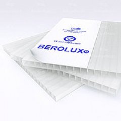 Сотовый поликарбонат BEROLUX 2,10*12,00 8 мм опал