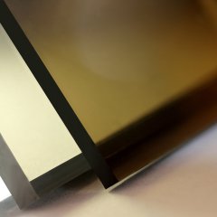 Монолитный поликарбонат Карбогласс 2,05*3,05 3 мм бронза МПК
