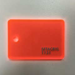 3 мм оргстекло красное флюр. SETACRYL 2050*3050 gs 1131   